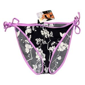 Y2K, Mossimo High Cut Floral Print Bikini Bottoms
